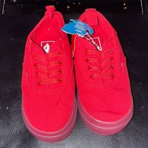 Vans Bold Red Canvas Shoes